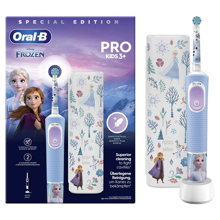 Brosse à dents électrique Pro Kids 3+ Reine des Neiges avec étui - ORAL-B