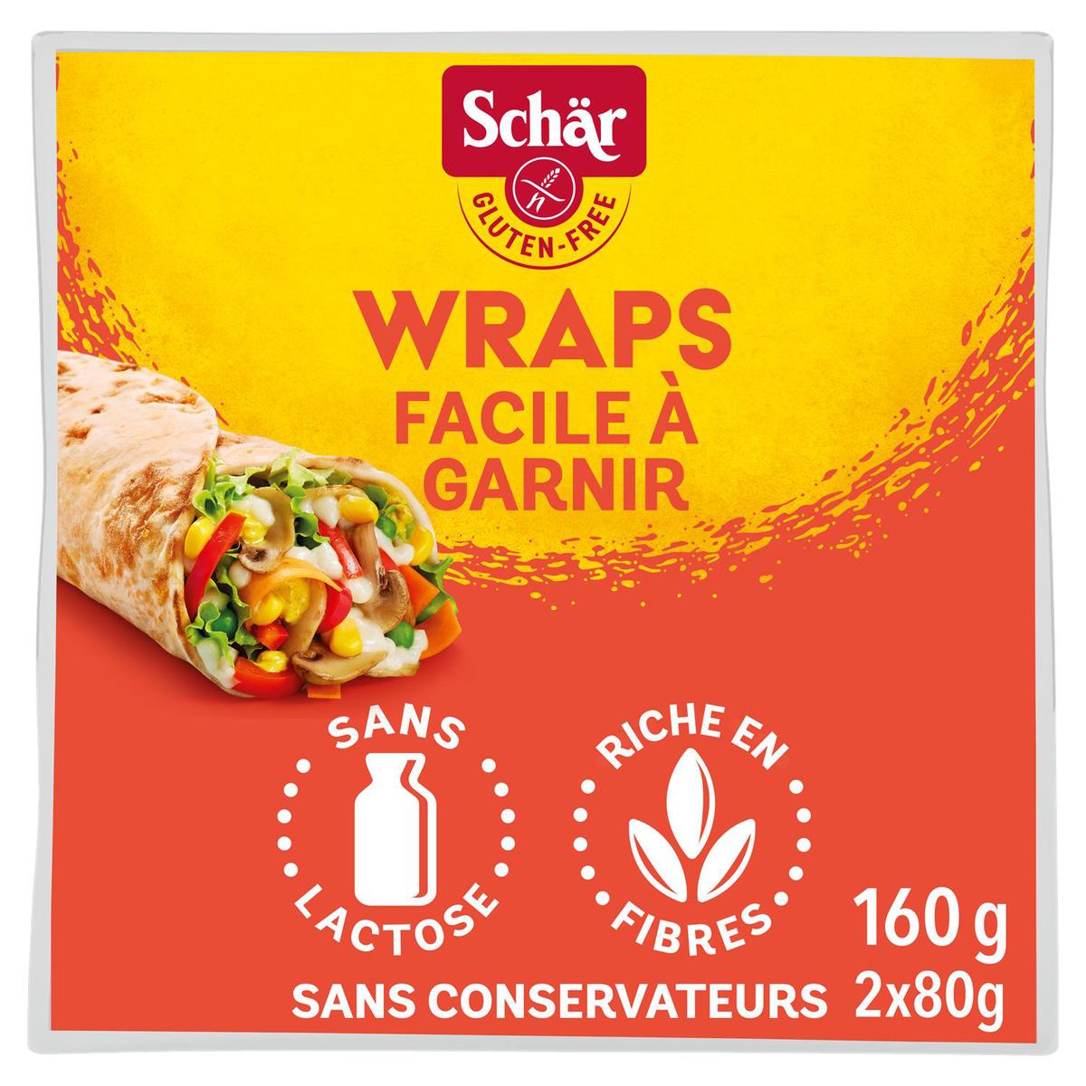 Wraps Facile à Garnir Sans Gluten 2x80g - SCHAR