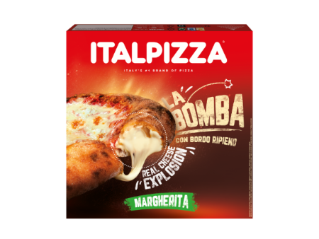 بيتزا مارغريتا بحواف محشوة La Bomba 440 g - ITALPIZZA