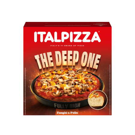Pizza de massa grossa com frango e cogumelos The Deep One 475 g - ITALPIZZA