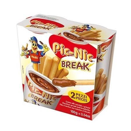 Pâte à tartiner aux noisettes et biscuits, 2 x 50 g - PIC NIC