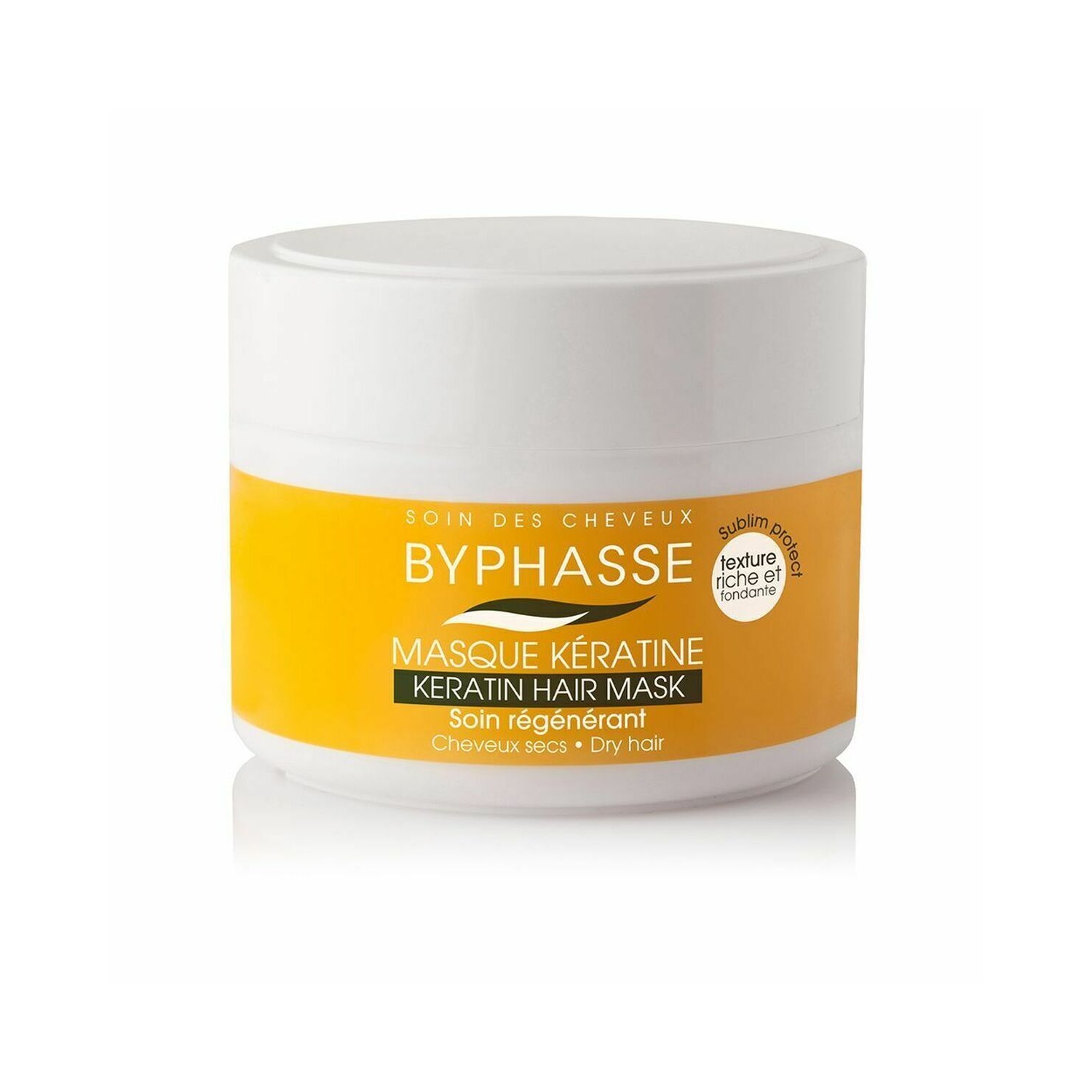 Masque capillaire à la kératine liquide cheveux secs, 250 ml - BYPHASSE