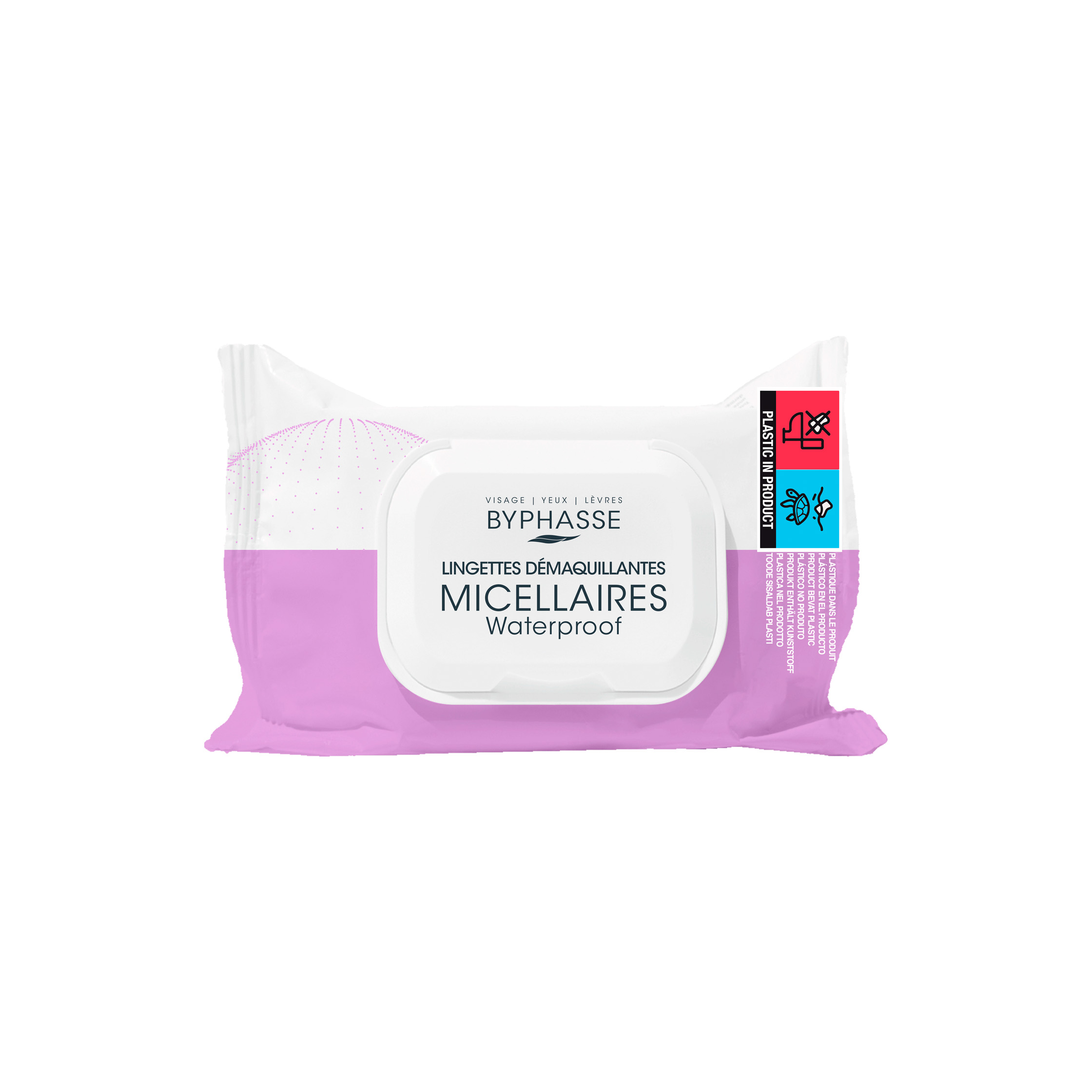 Lingettes Démaquillantes Waterproof Peaux Sensibles 25u - BYPHASSE