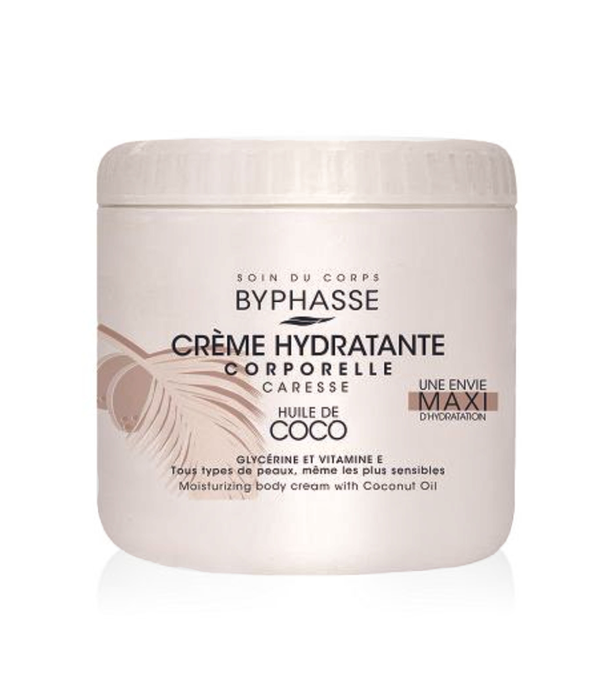 Crème Hydratante Pour Le Corps à L'huile De Coco 500ml - BYPHASSE