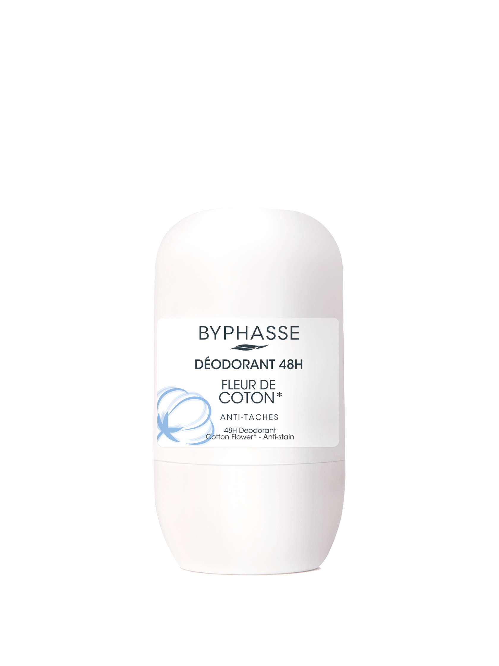 Déodorant 48 H Fleur De Coton (roll-on) 50ml - BYPHASSE