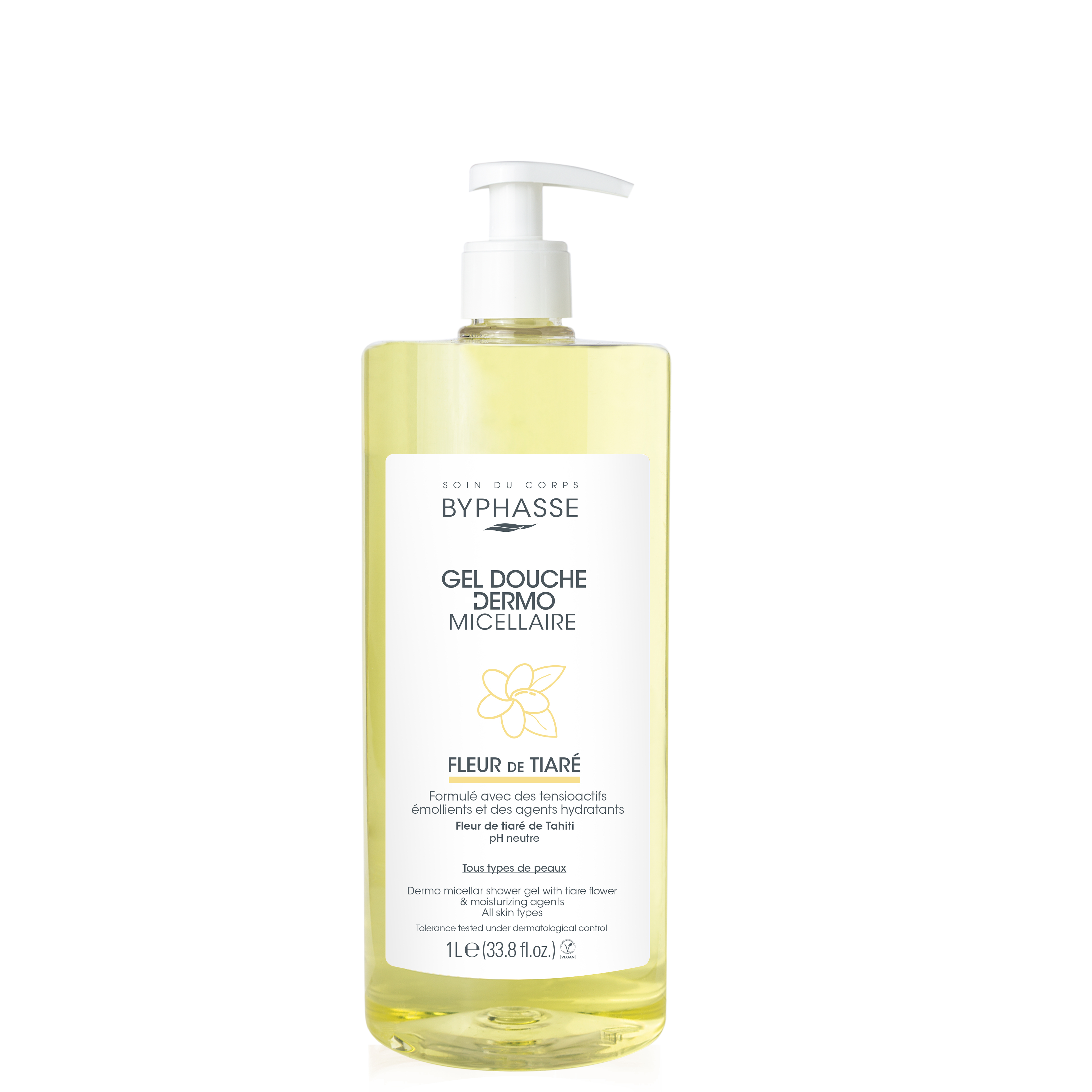 Gel Douche Dermo Micellaire Monoi 1l - BYPHASSE