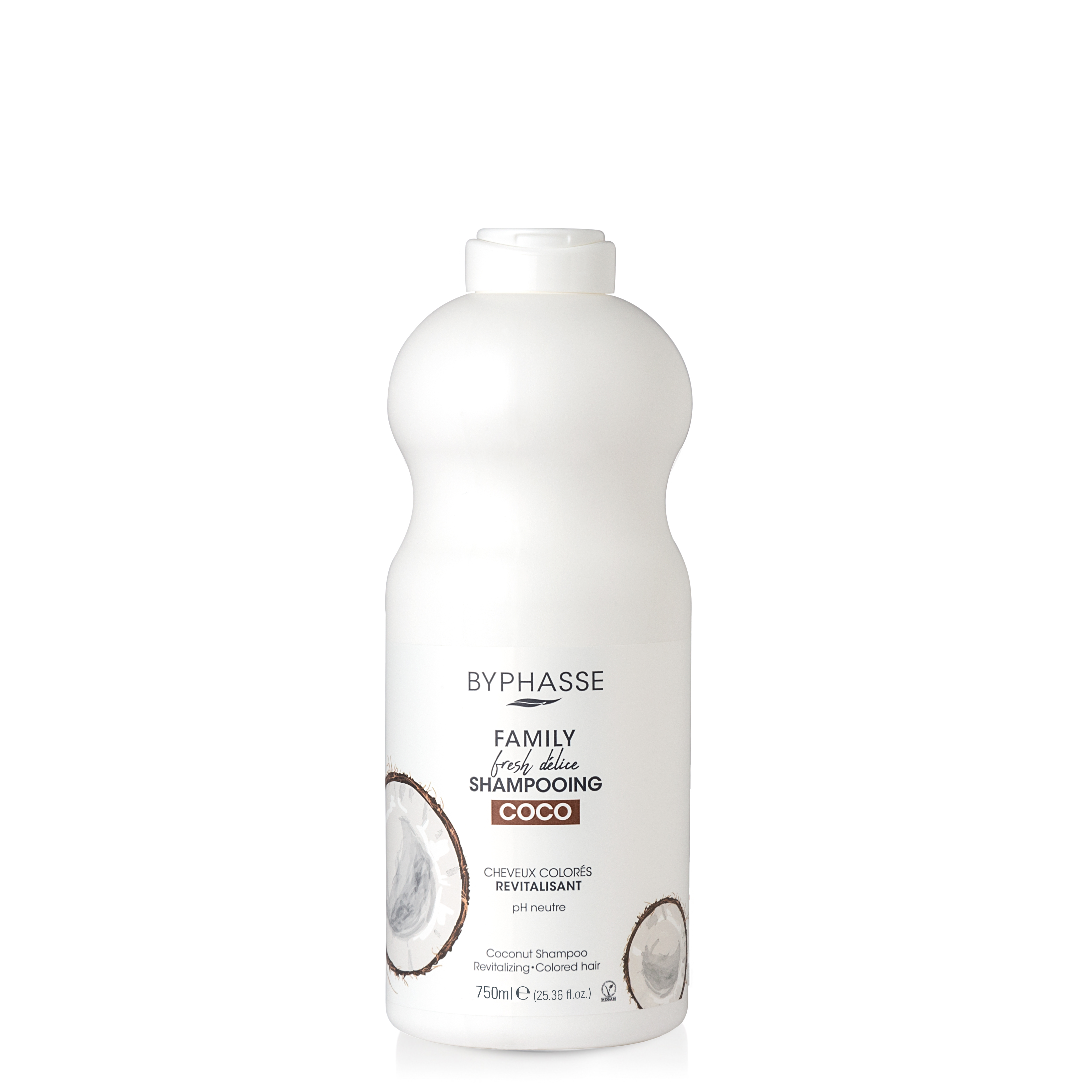 Family Fresh Delice Shampooing Coco Cheveux Colorés 750ml - BYPHASSE