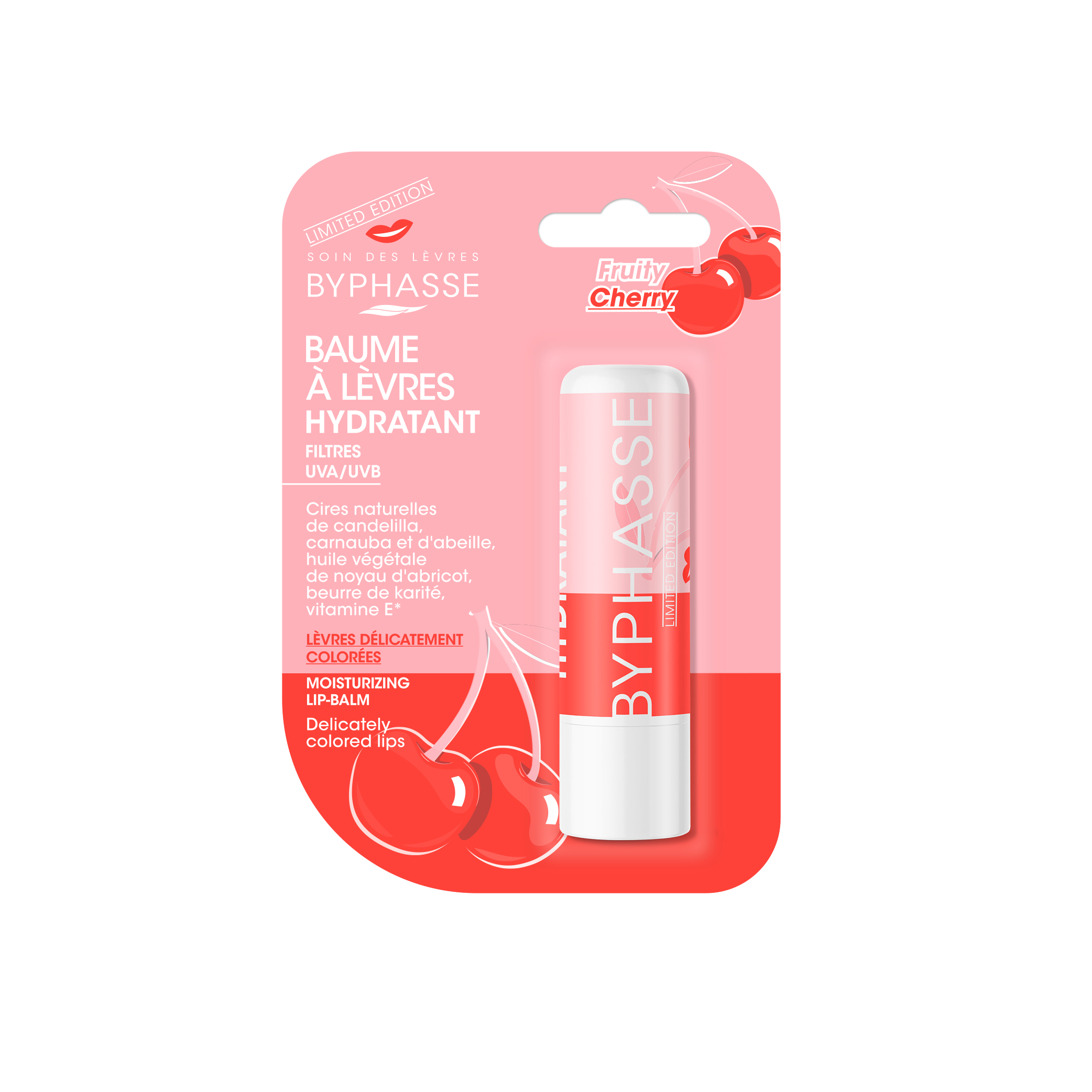 Baume à Lèvres Fruity Cerise 4.8 G - BYPHASSE