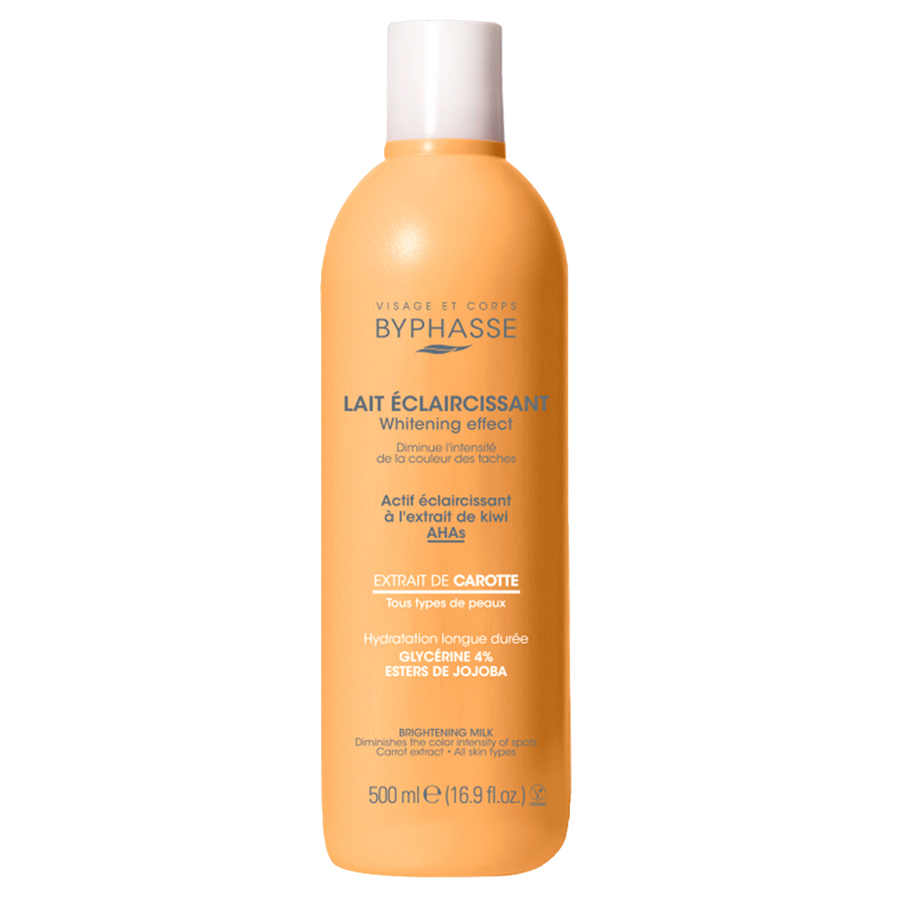 Lait éclaircissant Whitening Effect Extrait De Carottes 500 Ml - BYPHASSE
