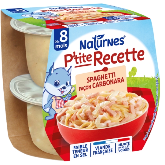 Блюдо детские спагетти карбонара 2х200г - NESTLE