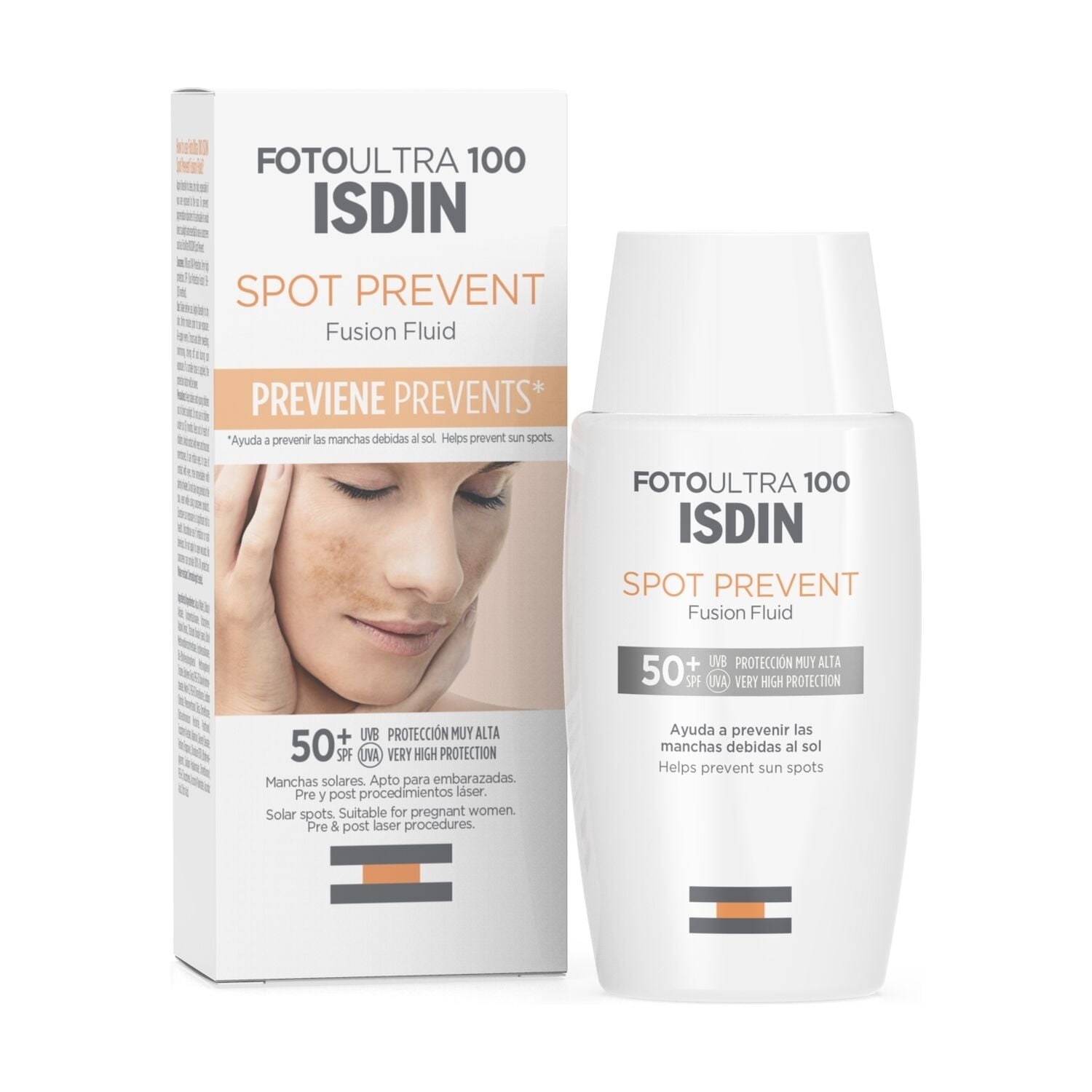 Fluide solaire Foto Ultra 100 Spot Prevent Fusion Fluid SPF 50+ 50 ml - ISDIN
