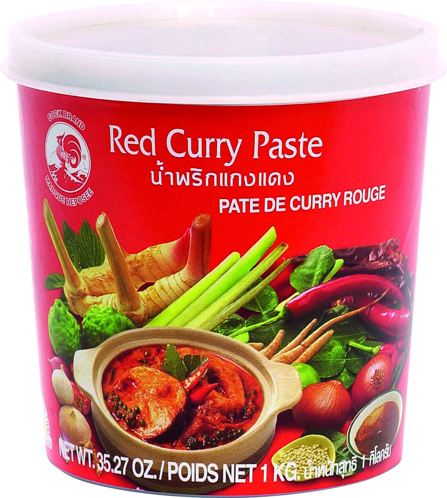 Pâte De Curry Rouge 1 Kg - Cock