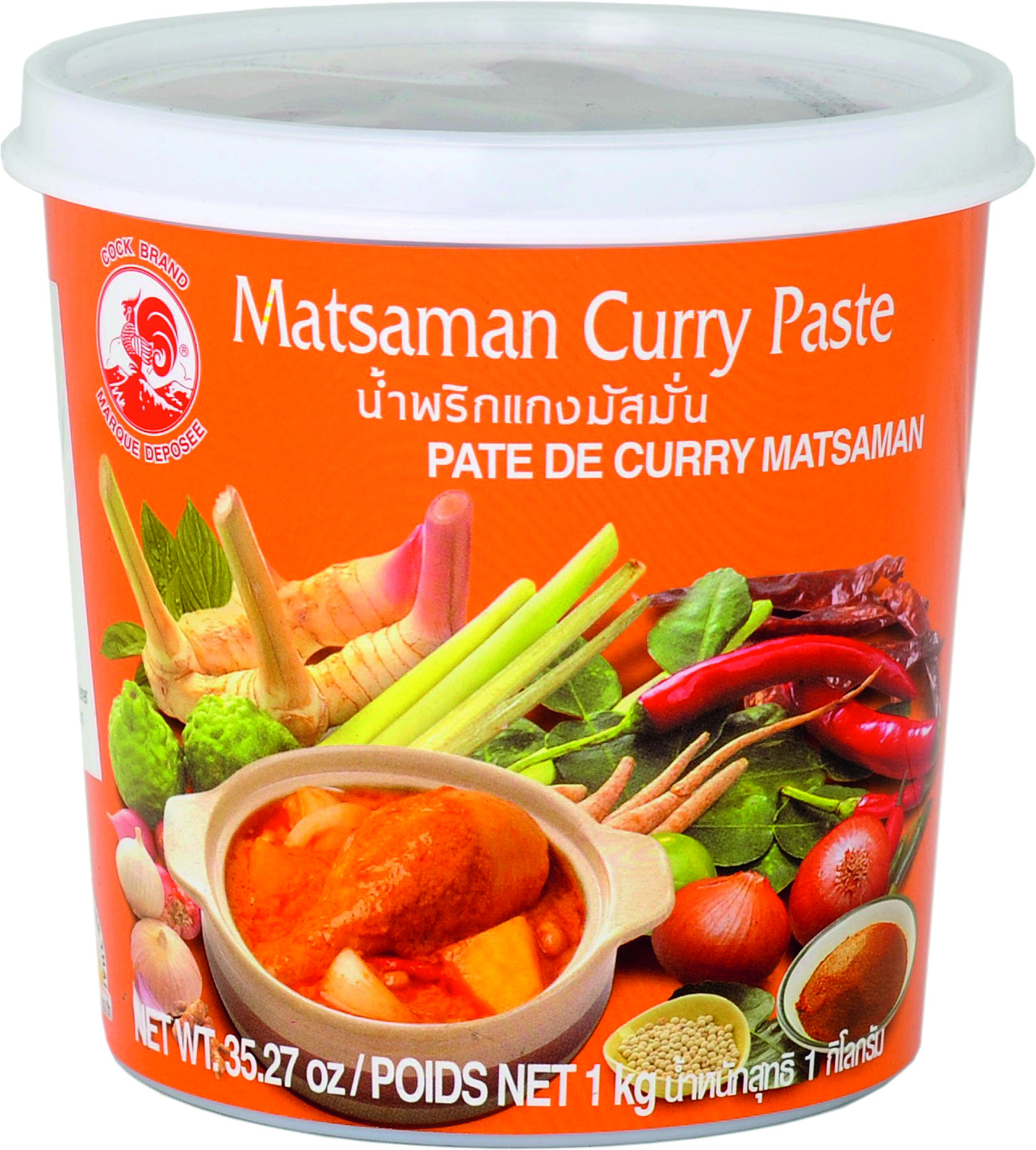 Pâte De Curry Massaman 1 Kg - Cock
