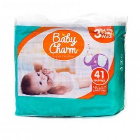 Couches Super Dry taille 3 Midi 4-9 kg x41 - BABY CHARM