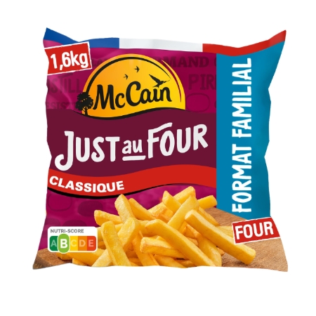 بطاطس مقلية كلاسيكية Just au Four حجم عائلي 1,6 kg - MCCAIN