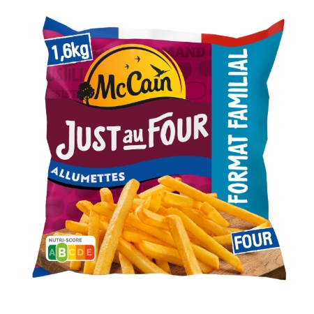 بطاطس مقلية رفيعة Just au Four حجم عائلي 1,6 kg - MCCAIN