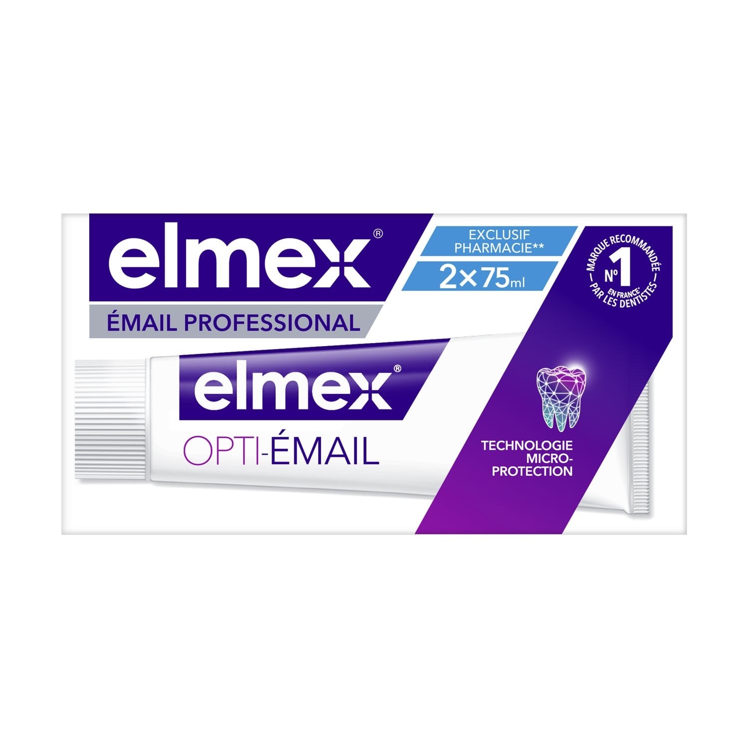 2x75ml デント プロフ プロット エマイ エルム - ELMEX