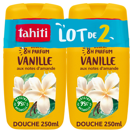 Gel douche Vanille 2x250ml - TAHITI