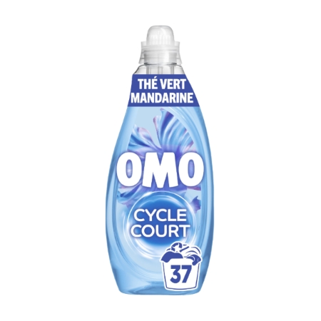 Lessive Liquide Cycle Court Thé Vert Mandarine 1.48L 37 Lavages - OMO