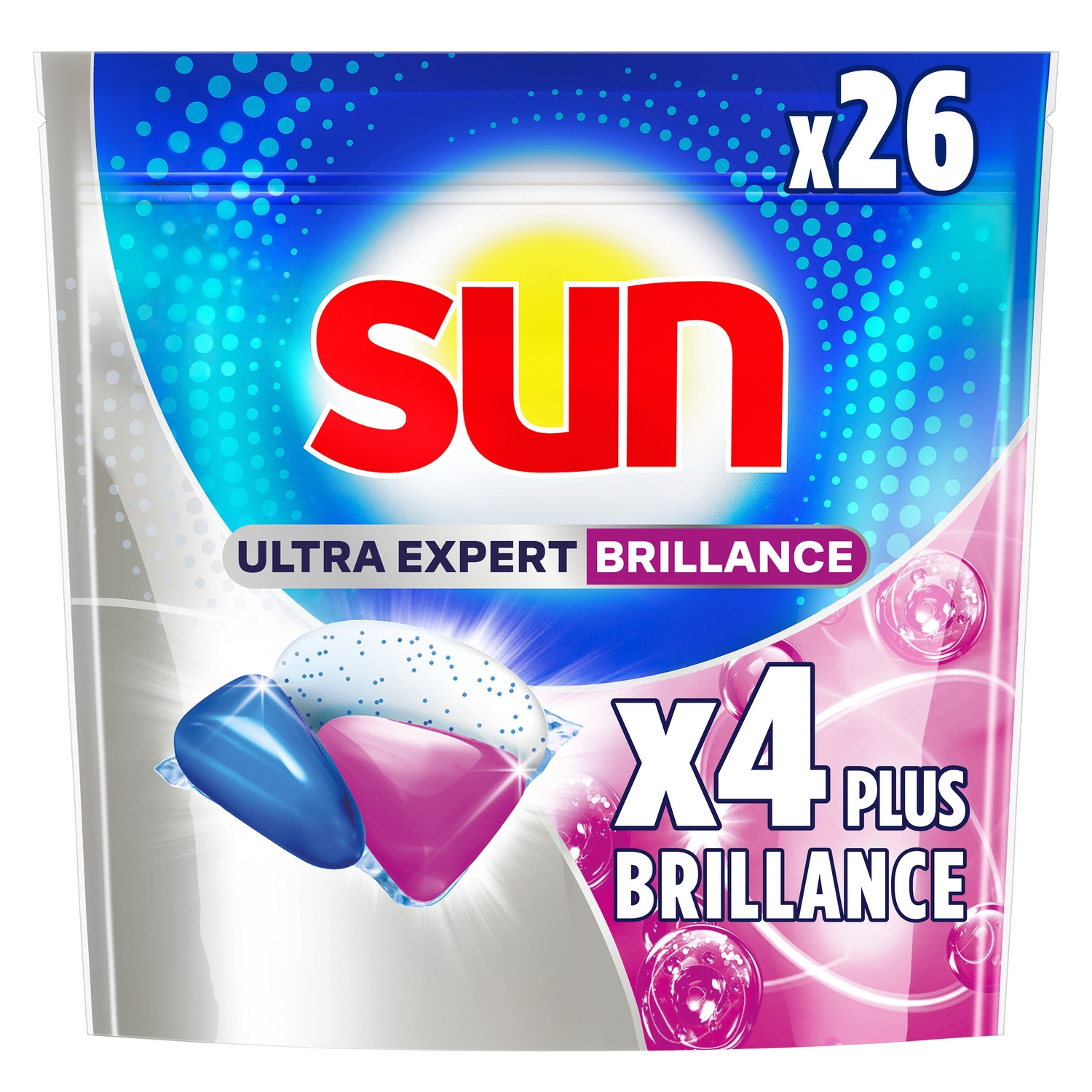 Capsules lave-vaisselle Ultra Expert Brillance, x26 - SUN
