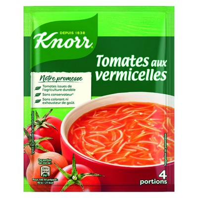 Soupe tomates aux vermicelles déshydratée 4 portions - KNORR