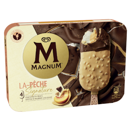 آيس كريم أعواد بالخوخ Signature x4، 280 g - MAGNUM
