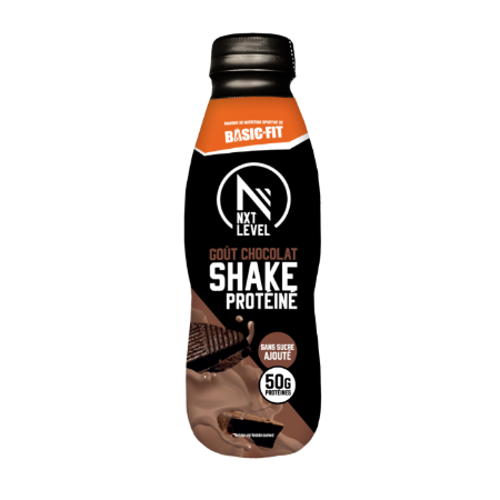 Shake protéiné goût chocolat 50 g de protéines sans sucre ajouté 50 cl - NXT LEVEL
