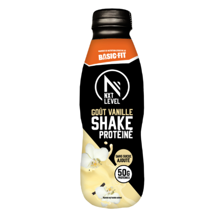 Shake protéiné goût vanille 50 g de protéines sans sucre ajouté 50 cl - NXT LEVEL