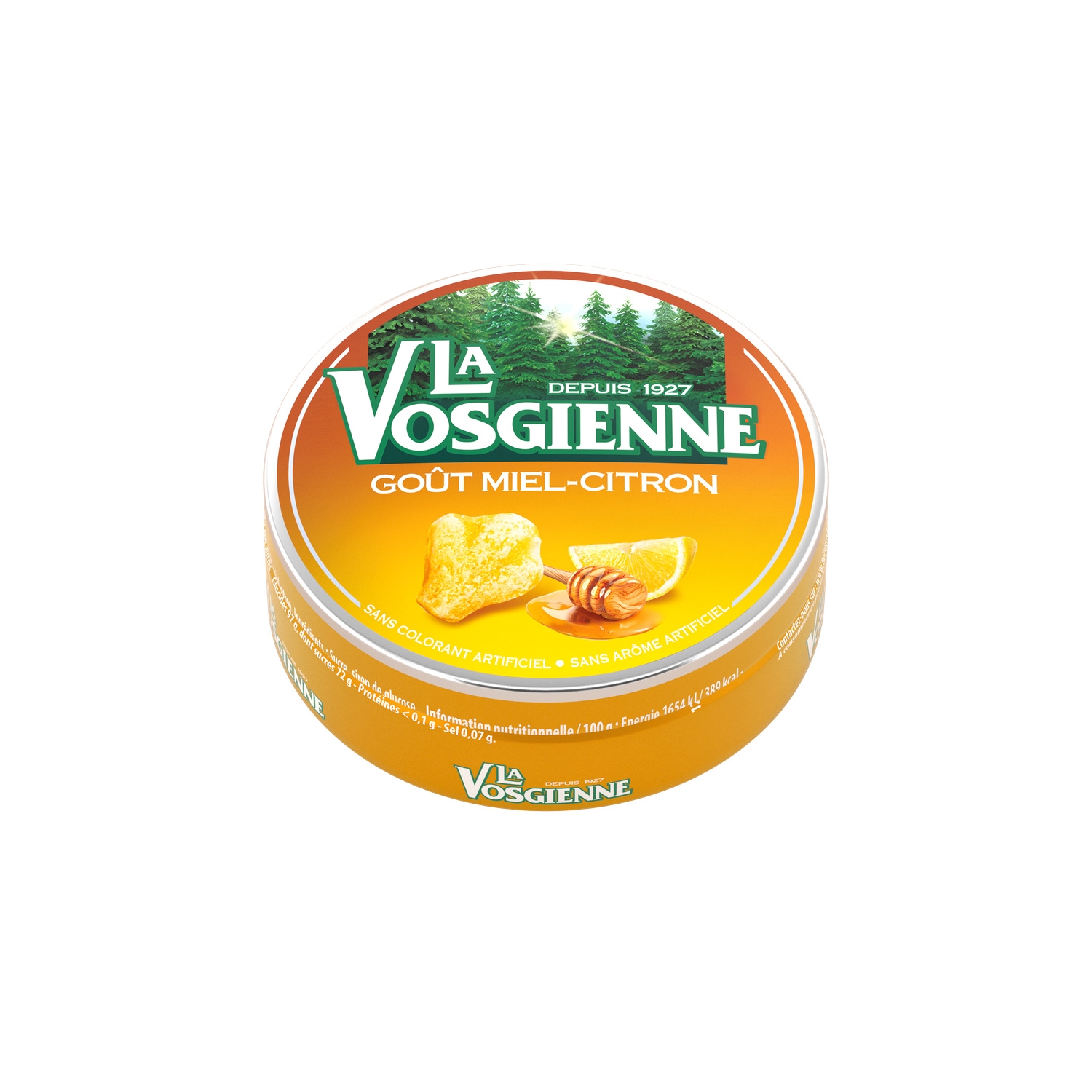 Bonbons miel citron, boîte 112 g - LA VOSGIENNE