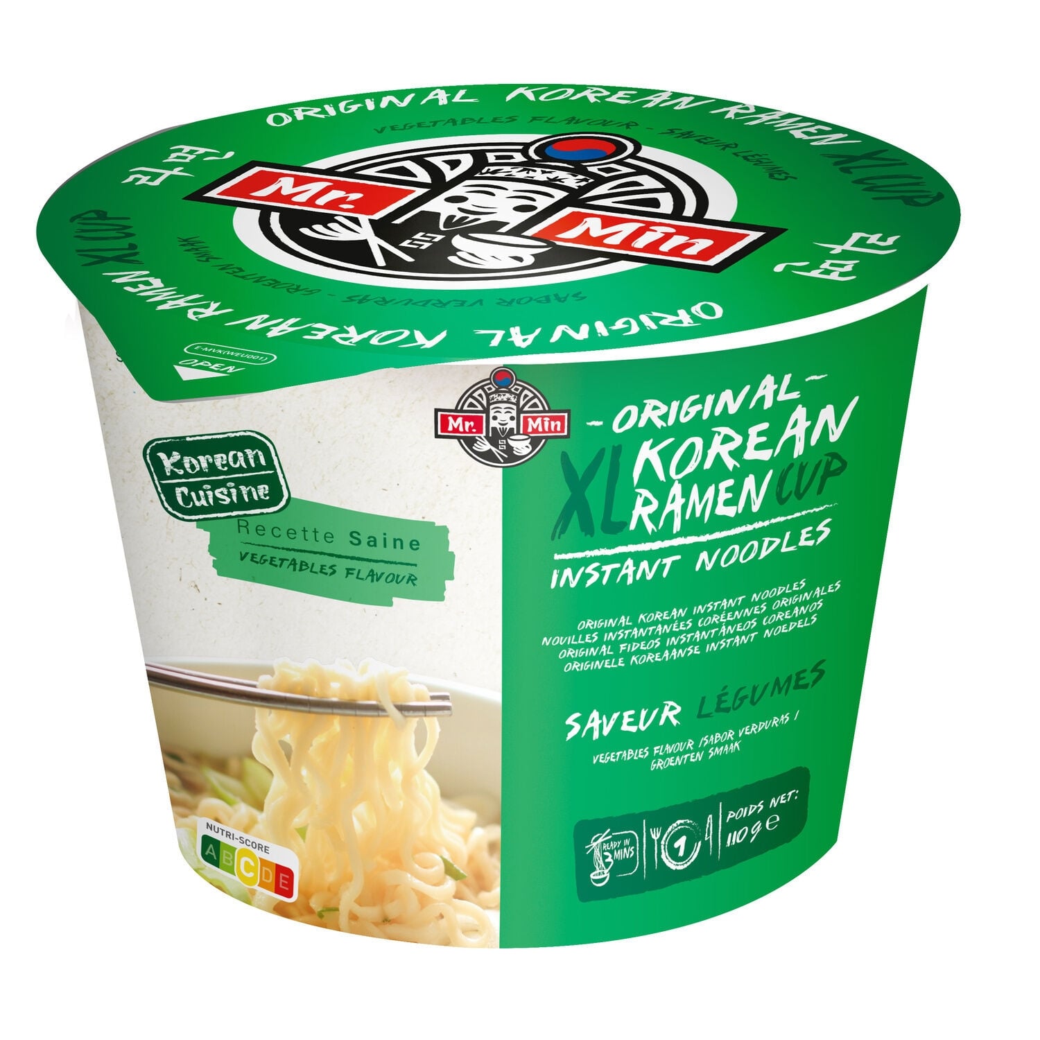 Instantnoedels XL Cup met groentesmaak 110 g - Mr Min