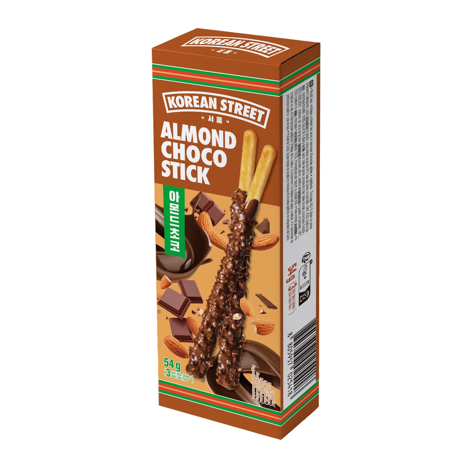 Sticks biscuités chocolat et amande 54 g - KOREAN STREET