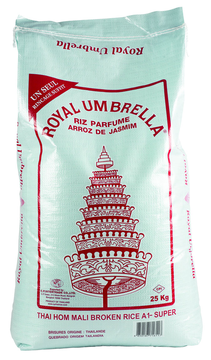 Riz Thaï Brisé 2 X Parfumé Royal Umbrella (sac De 25 Kg) - ROYAL UMBRELLA