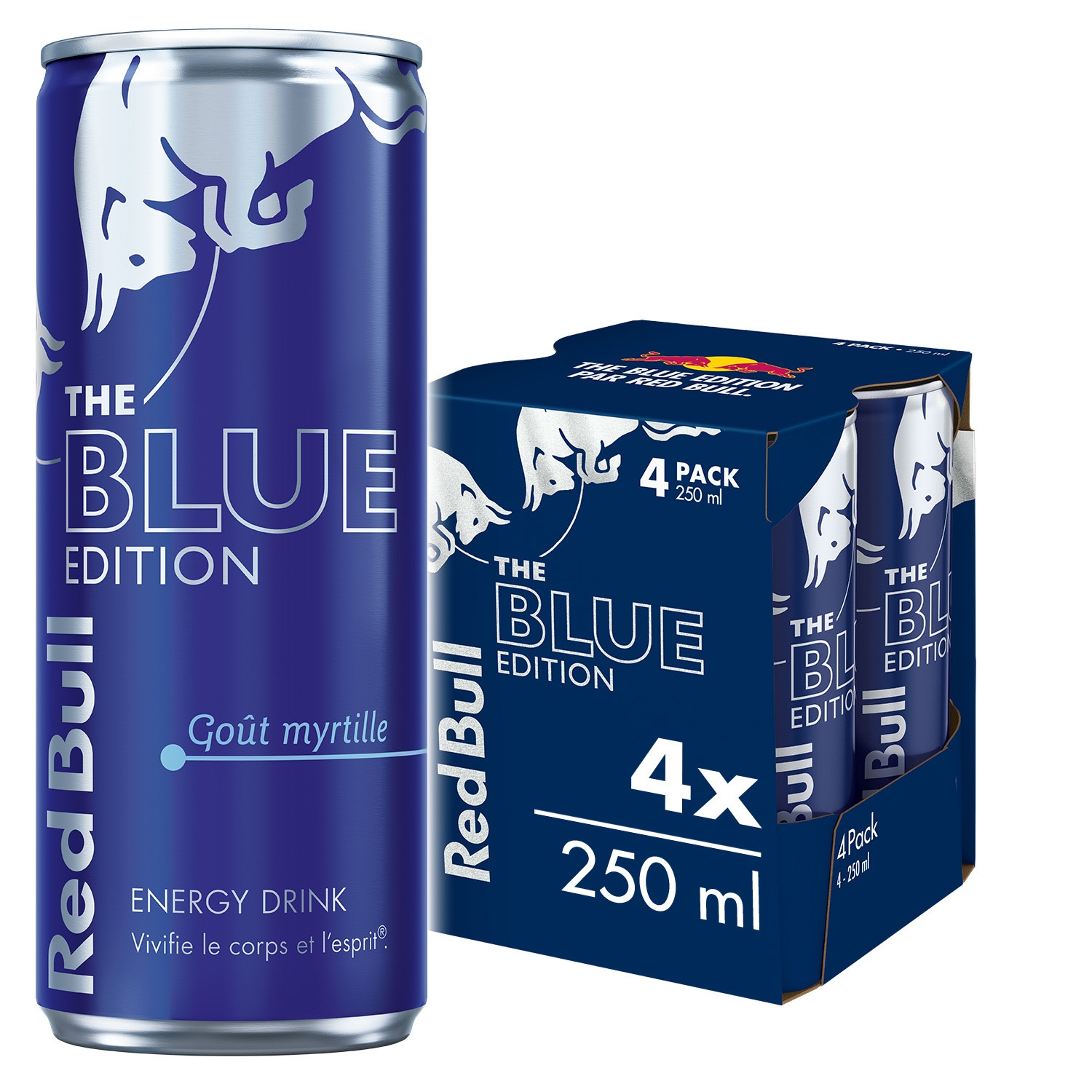 Bevanda energetica The Blue Edition gusto mirtillo 4 x 25 cl - RED BULL