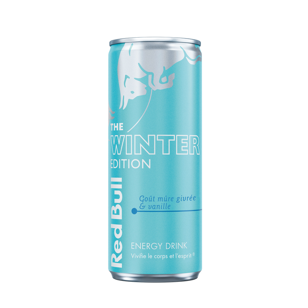 Boisson énergisante The Winter Edition goût mûre givrée et vanille 25 cl - RED BULL