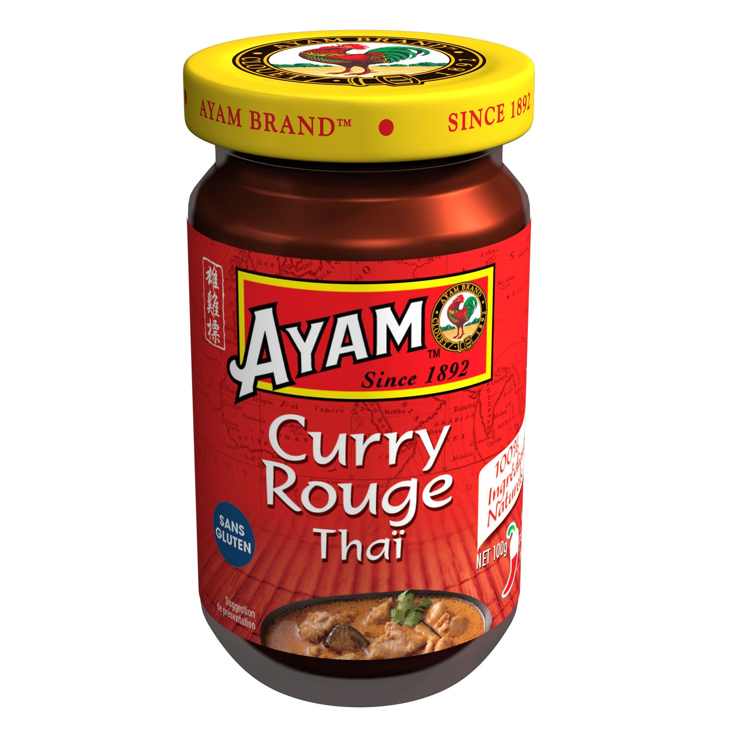 معجون كاري أحمر تايلاندي 100 g - AYAM