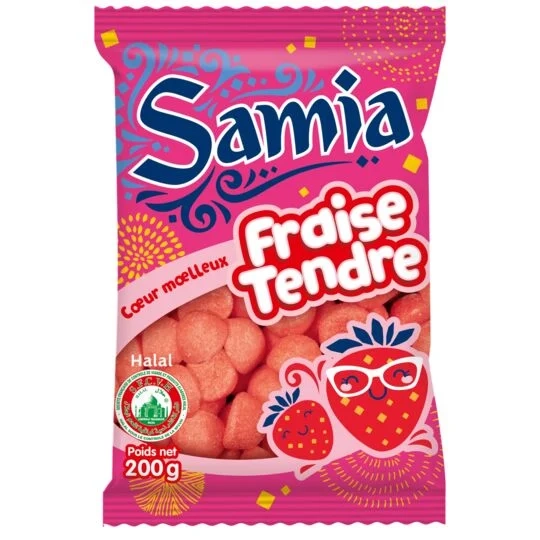 Bonbons  Fraise Tendre 200g - SAMIA