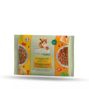 Корм для кошек с курицей и птицей 4х85г - ULTIMA