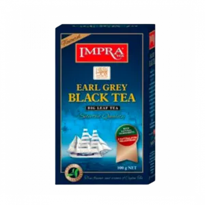 Impra, Black Tea, Packeted, Flavoured Earl Grey âwith Natural Piecesâ Big Leaf, 100gx30