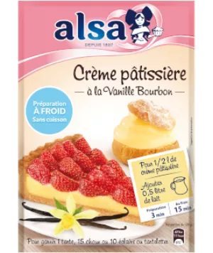 Préparation crème pâtissière à la vanille de bourbon x12 - ALSA