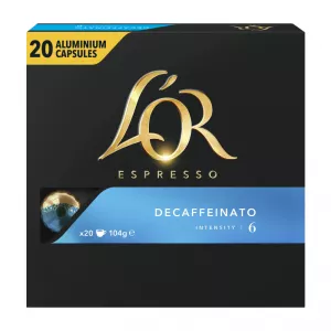 Café entkoffeiniert x20 Kapseln 104g - L'OR