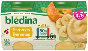 Pots Pommes Bananes 4x130g - BLEDINA