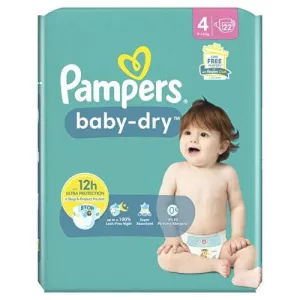 Couches Baby-dry T4 (9-14 Kg) X22 - PAMPERS