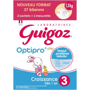 Lait en poudre croissance 2x600g - GUIGOZ