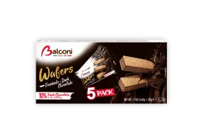 Gaufrettes Chocolat Noir  5 X 45g - BALCONI