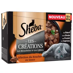 Comida para gatos en salsa selección de carnicero 12x85g - SHEBA