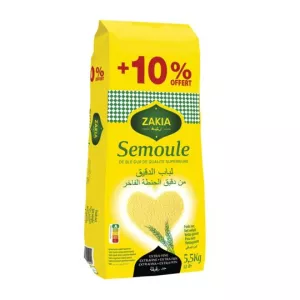 Sémola Extra Fina 5kg+10% - ZAKIA