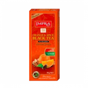 Impra, Black Tea,flavoured Orange And Spice âwith Natural Piecesâ  2gx25x24, Inner Cartons