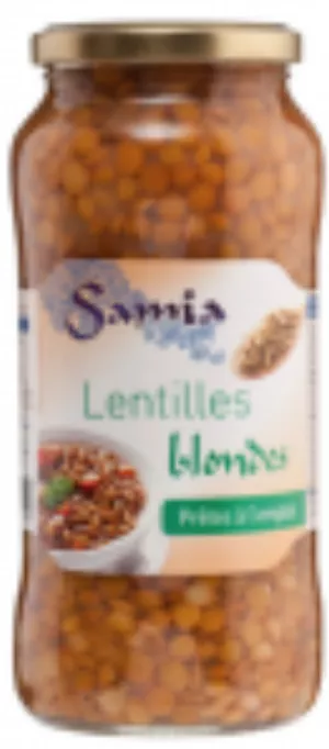 Lentilles blondes Bocal 12 x 570g