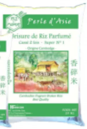 Brisure de riz parfumé Cambodge super n°1 cassé 2 fois 20kg - RIZ DU MONDE