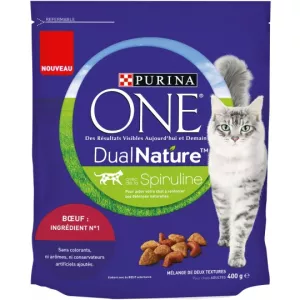 Croquettes pour chat adulte bœuf & spiruline 400g - PURINA